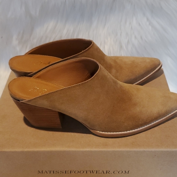 Matisse Cammy Fawn Suede Mules - Picture 2 of 3